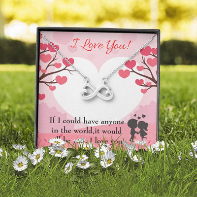 It Would Still Be You Infinity Stainless Steel Pendant Wife Gift Love Message Card - Infinity Love Necklace