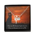 To My Girlfriend You Are My Life Infinity Bracelet With Initial Charms - Infinity Bracelet