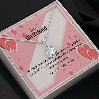 To My Girlfriend Valentines Gift What You Mean Eternal Union Necklace - Eternal Hope