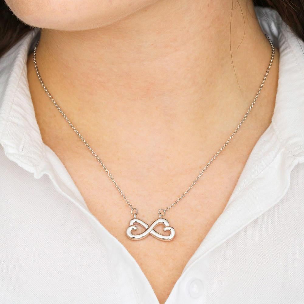 Last Breath Infinity Stainless Steel Pendant For Wife Love Message - Infinity Love Necklace
