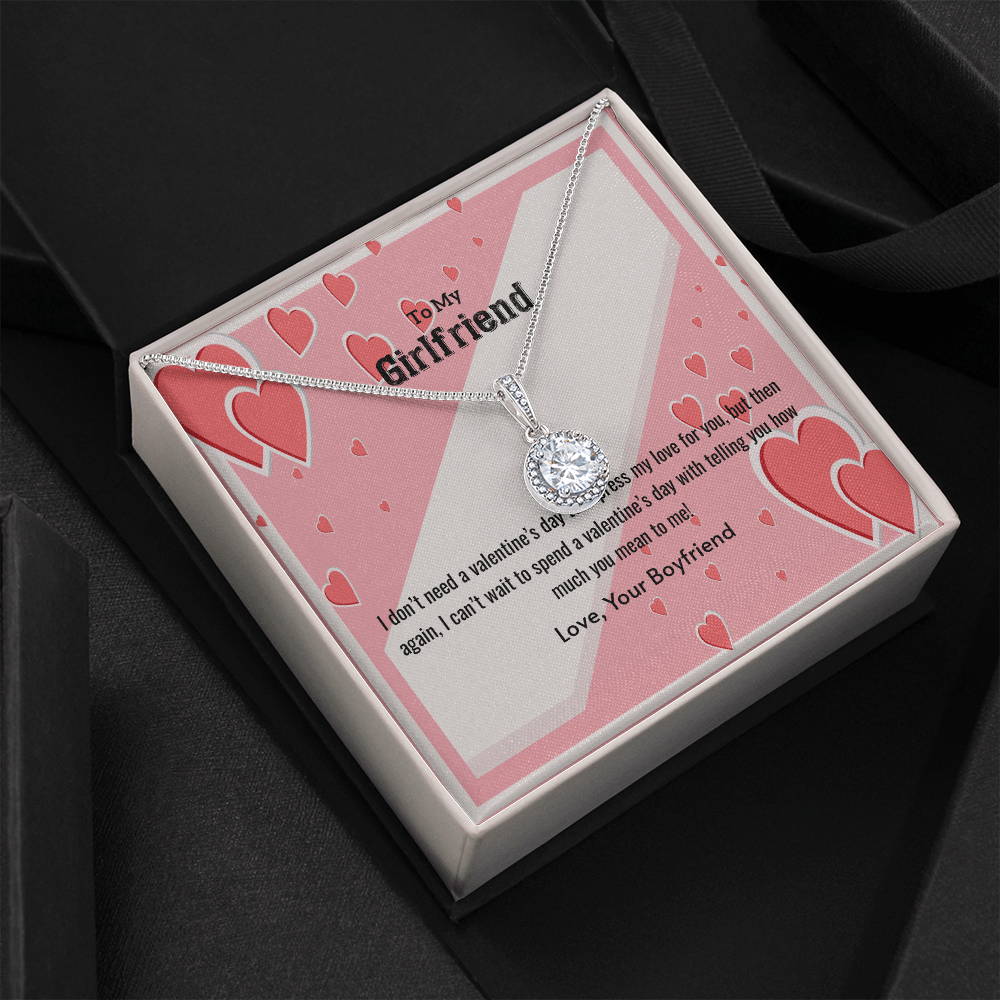 To My Girlfriend Valentines Gift What You Mean Eternal Union Necklace - Eternal Hope