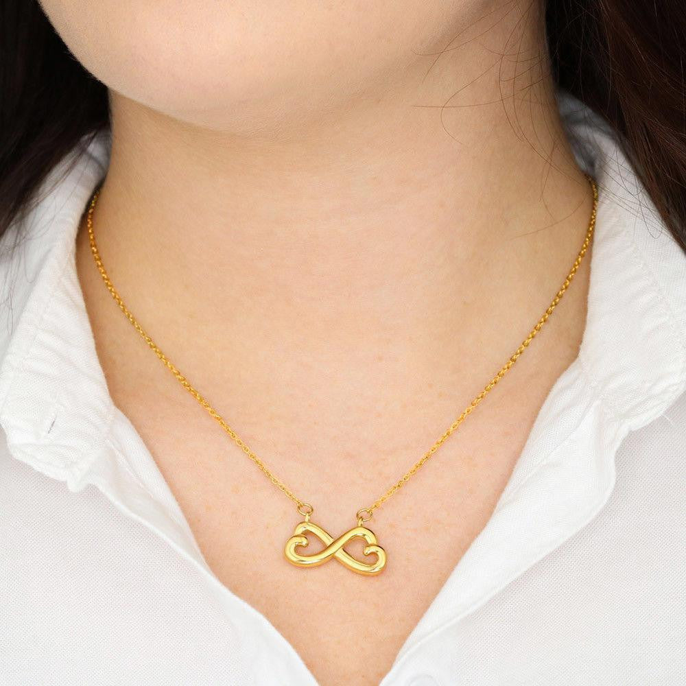 Last Breath Infinity Stainless Steel Pendant For Wife Love Message - Infinity Love Necklace
