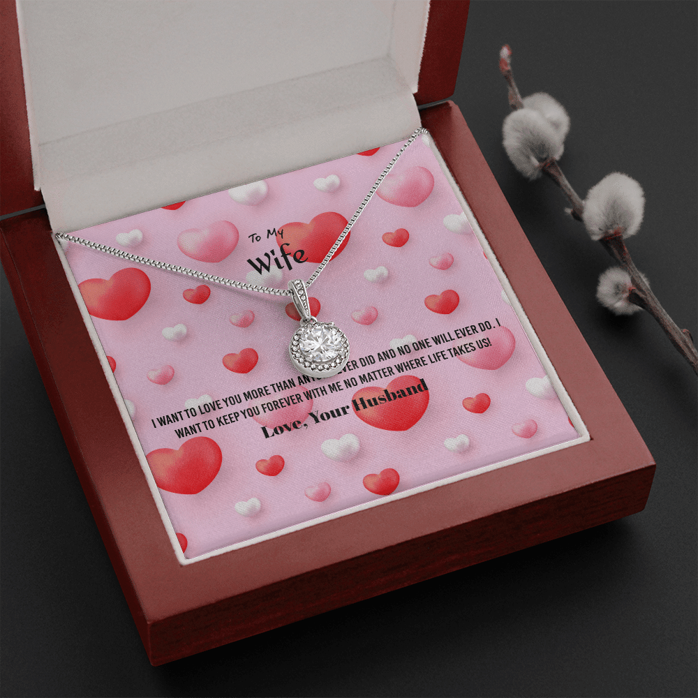 Wife Valentines Gift I Keep You Forever Eternal Union Necklace - Eternal Hope