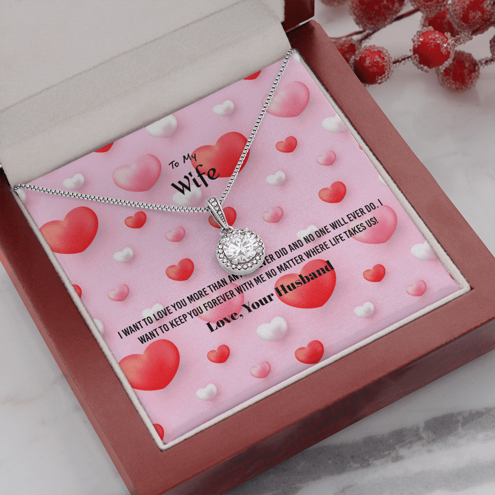 Wife Valentines Gift I Keep You Forever Eternal Union Necklace - Eternal Hope