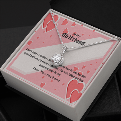 To My Girlfriend Valentines Gift What You Mean Eternal Union Necklace - Eternal Hope