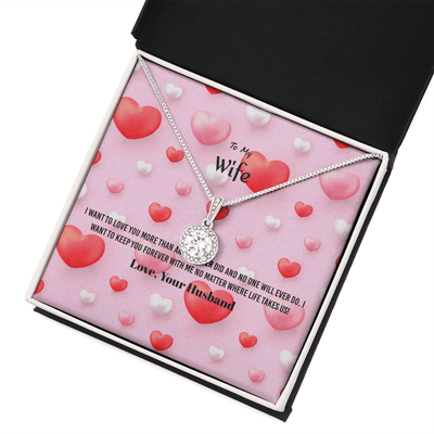 Wife Valentines Gift I Keep You Forever Eternal Union Necklace - Eternal Hope