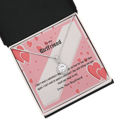 To My Girlfriend Valentines Gift What You Mean Eternal Union Necklace - Eternal Hope