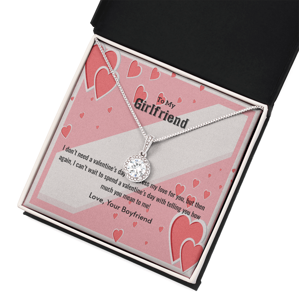 To My Girlfriend Valentines Gift What You Mean Eternal Union Necklace - Eternal Hope