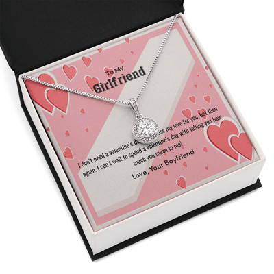To My Girlfriend Valentines Gift What You Mean Eternal Union Necklace - Eternal Hope