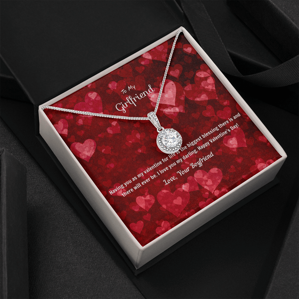 To My Girlfriend Valentines Gift You're the Biggest Blessing Eternal Union Necklace - Eternal Hope