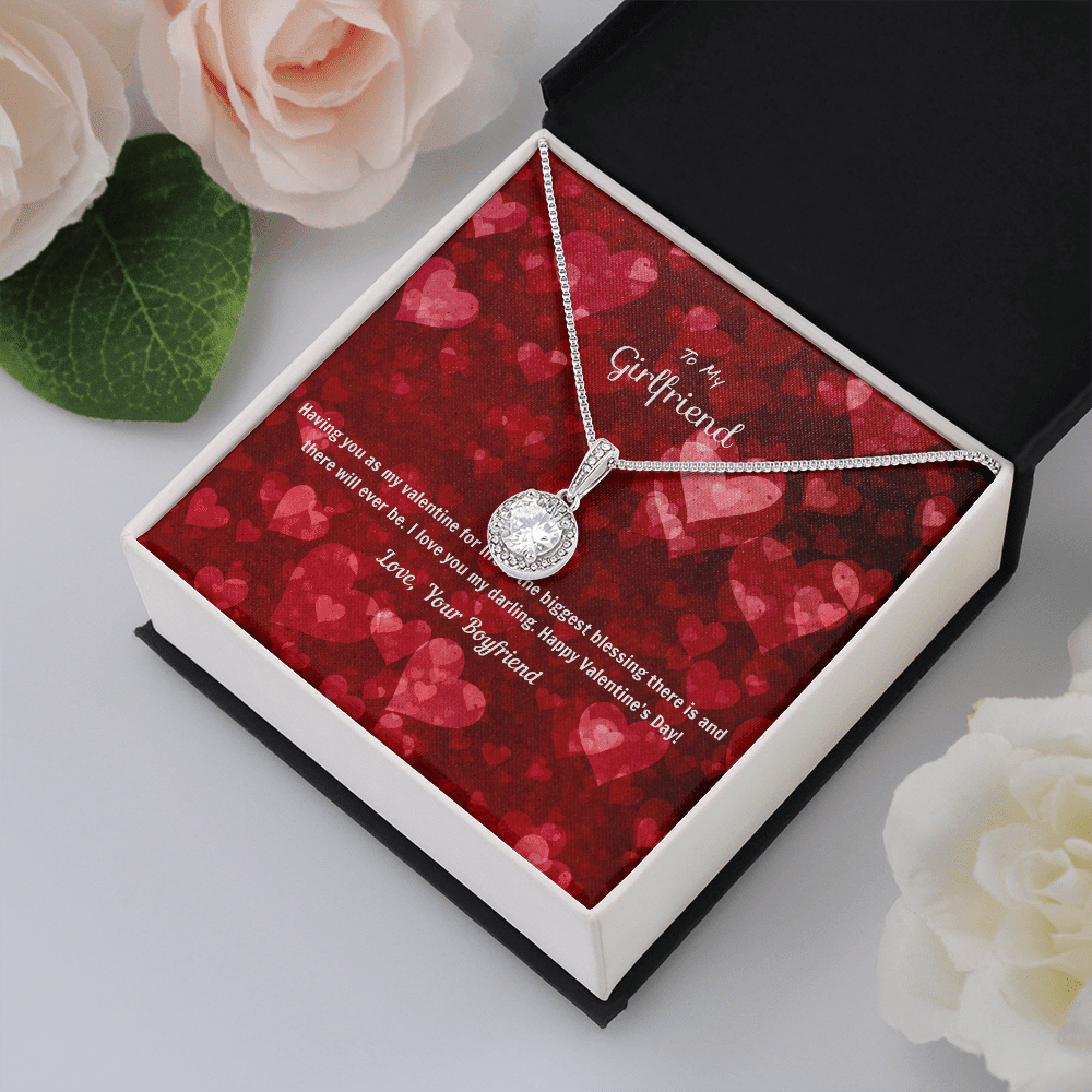 To My Girlfriend Valentines Gift You're the Biggest Blessing Eternal Union Necklace - Eternal Hope