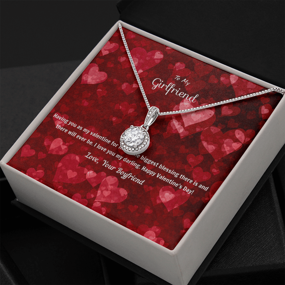 To My Girlfriend Valentines Gift You're the Biggest Blessing Eternal Union Necklace - Eternal Hope