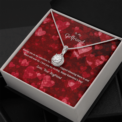 To My Girlfriend Valentines Gift You're the Biggest Blessing Eternal Union Necklace - Eternal Hope