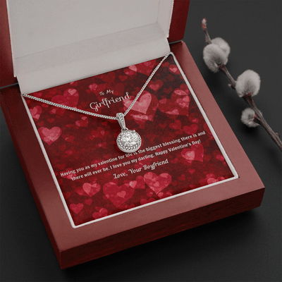 To My Girlfriend Valentines Gift You're the Biggest Blessing Eternal Union Necklace - Eternal Hope