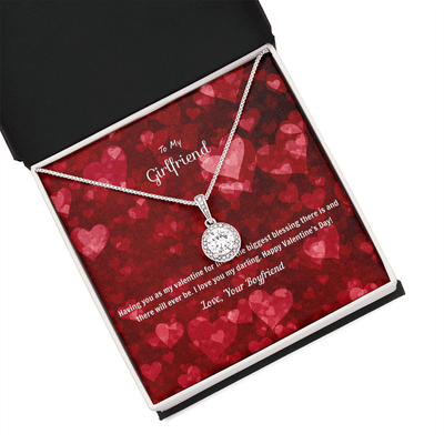 To My Girlfriend Valentines Gift You're the Biggest Blessing Eternal Union Necklace - Eternal Hope