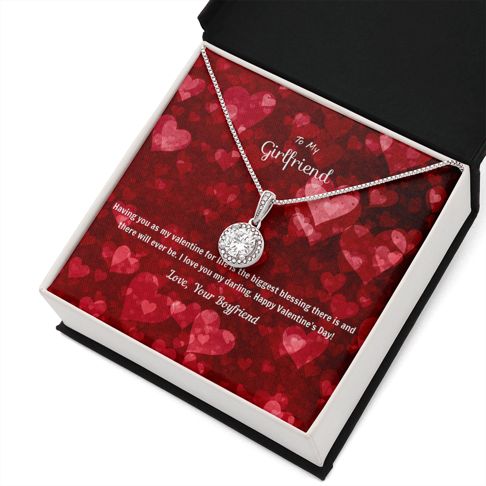 To My Girlfriend Valentines Gift You're the Biggest Blessing Eternal Union Necklace - Eternal Hope