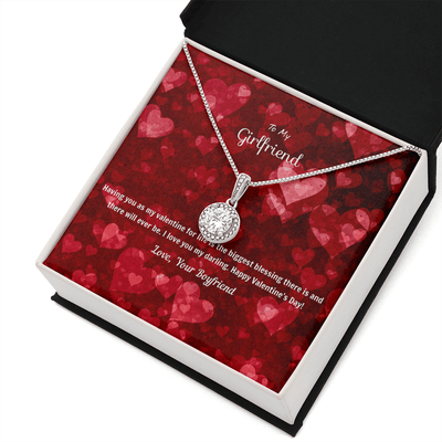 To My Girlfriend Valentines Gift You're the Biggest Blessing Eternal Union Necklace - Eternal Hope