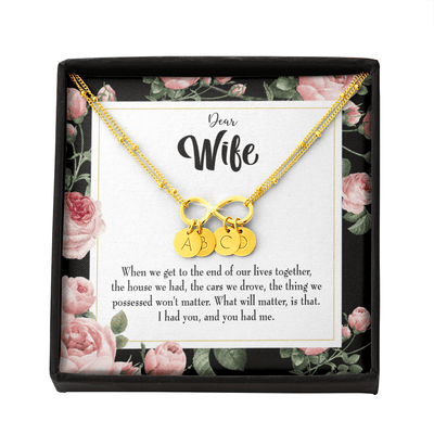 To My Wife Have Each Other Infinity Bracelet With Initial Charms - Infinity Bracelet