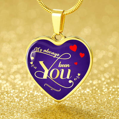 To My Girlfriend Always You Heart Pendant Jewelry Gift  - Luxury Heart Pendant Necklace Gift Idea For Her/Him