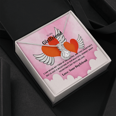 To My Girlfriend Valentines Gift Never Tired of Loving You Eternal Union Necklace - Eternal Hope