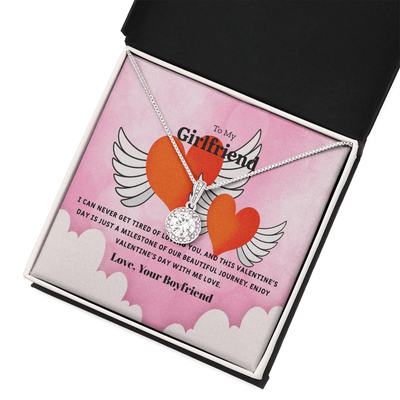 To My Girlfriend Valentines Gift Never Tired of Loving You Eternal Union Necklace - Eternal Hope