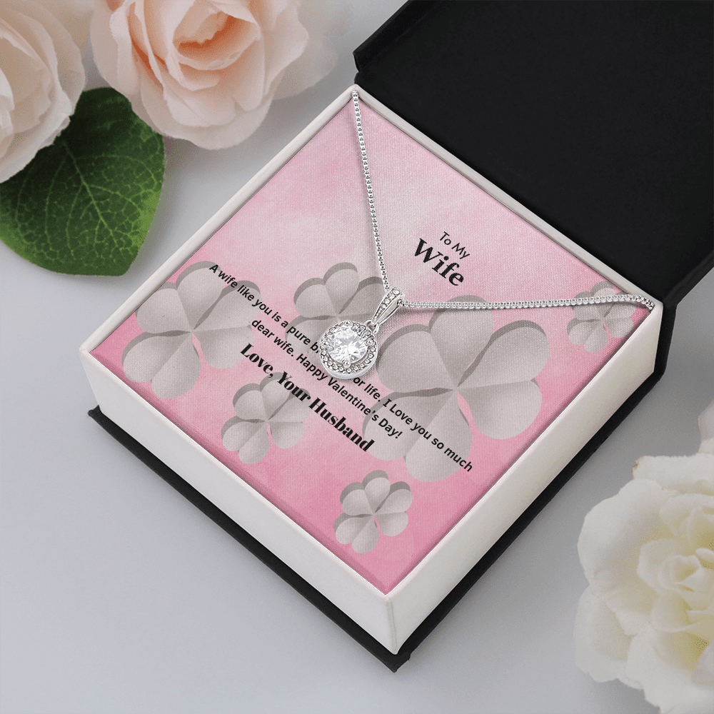Wife Valentines Gift A Wife is a Pure Blessing Eternal Union Necklace - Eternal Hope