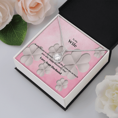 Wife Valentines Gift A Wife is a Pure Blessing Eternal Union Necklace - Eternal Hope