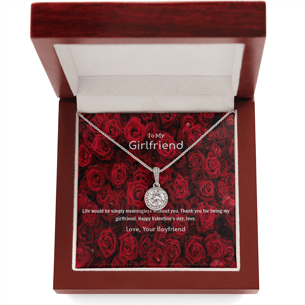 To My Girlfriend Valentines Gift Life is Meaningless Without You Eternal Union Necklace - Eternal Hope
