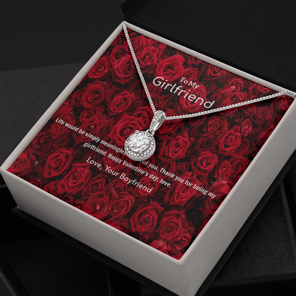 To My Girlfriend Valentines Gift Life is Meaningless Without You Eternal Union Necklace - Eternal Hope