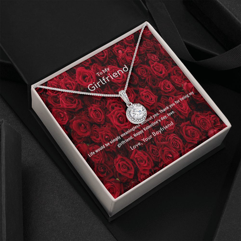 To My Girlfriend Valentines Gift Life is Meaningless Without You Eternal Union Necklace - Eternal Hope