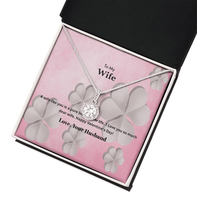Wife Valentines Gift A Wife is a Pure Blessing Eternal Union Necklace - Eternal Hope