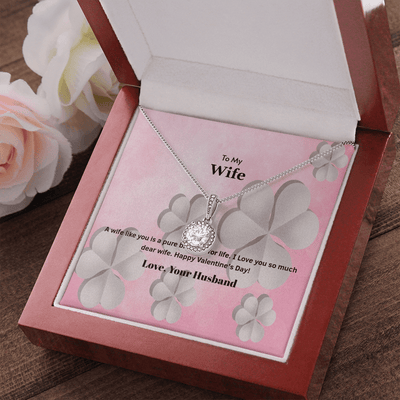Wife Valentines Gift A Wife is a Pure Blessing Eternal Union Necklace - Eternal Hope