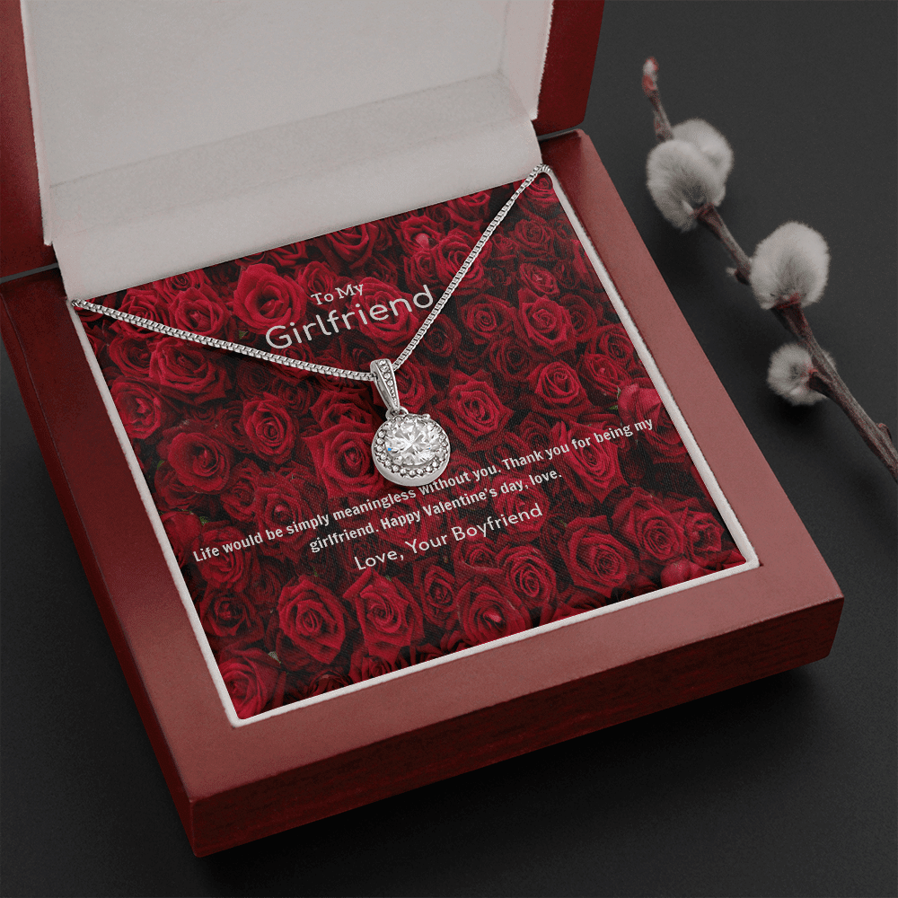 To My Girlfriend Valentines Gift Life is Meaningless Without You Eternal Union Necklace - Eternal Hope