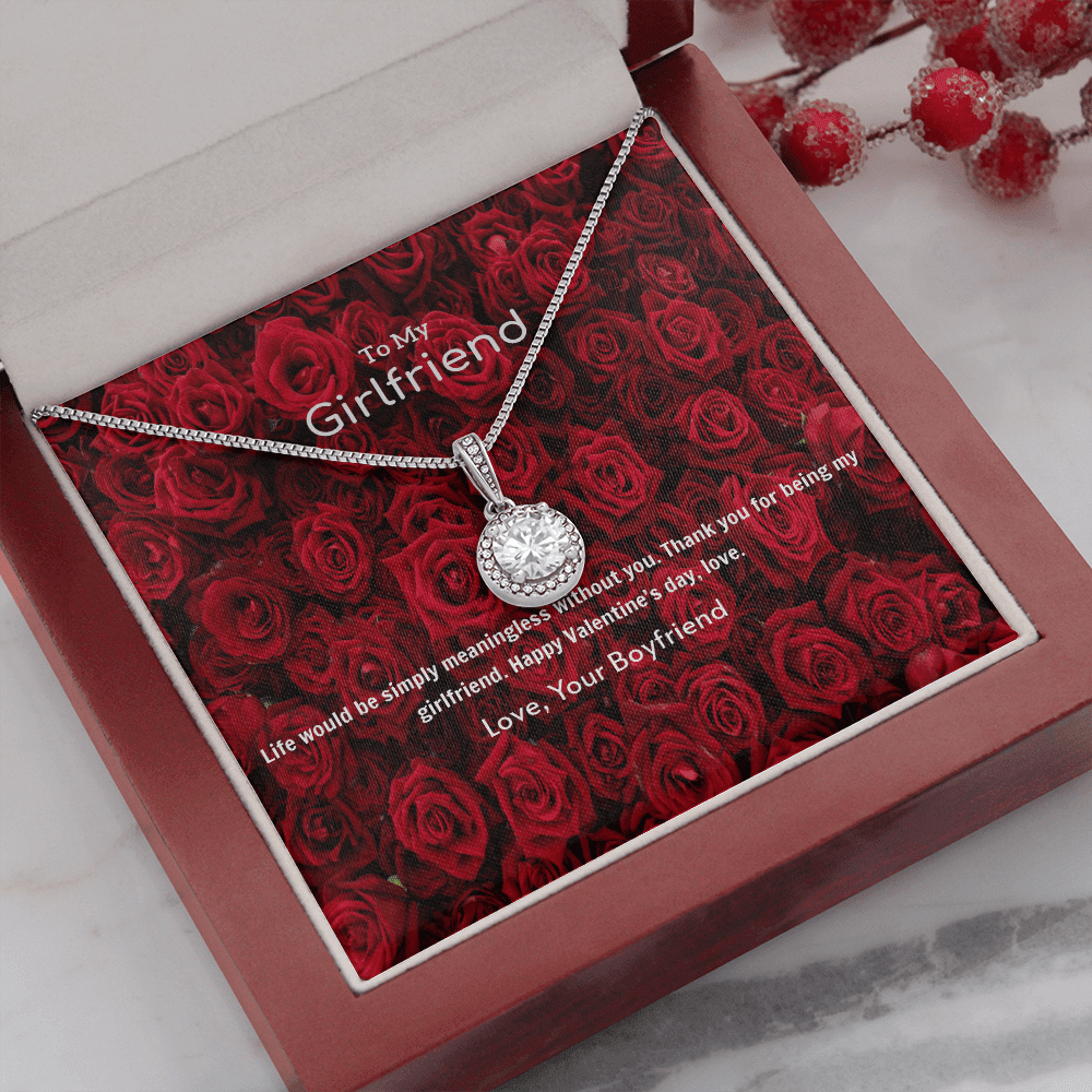 To My Girlfriend Valentines Gift Life is Meaningless Without You Eternal Union Necklace - Eternal Hope