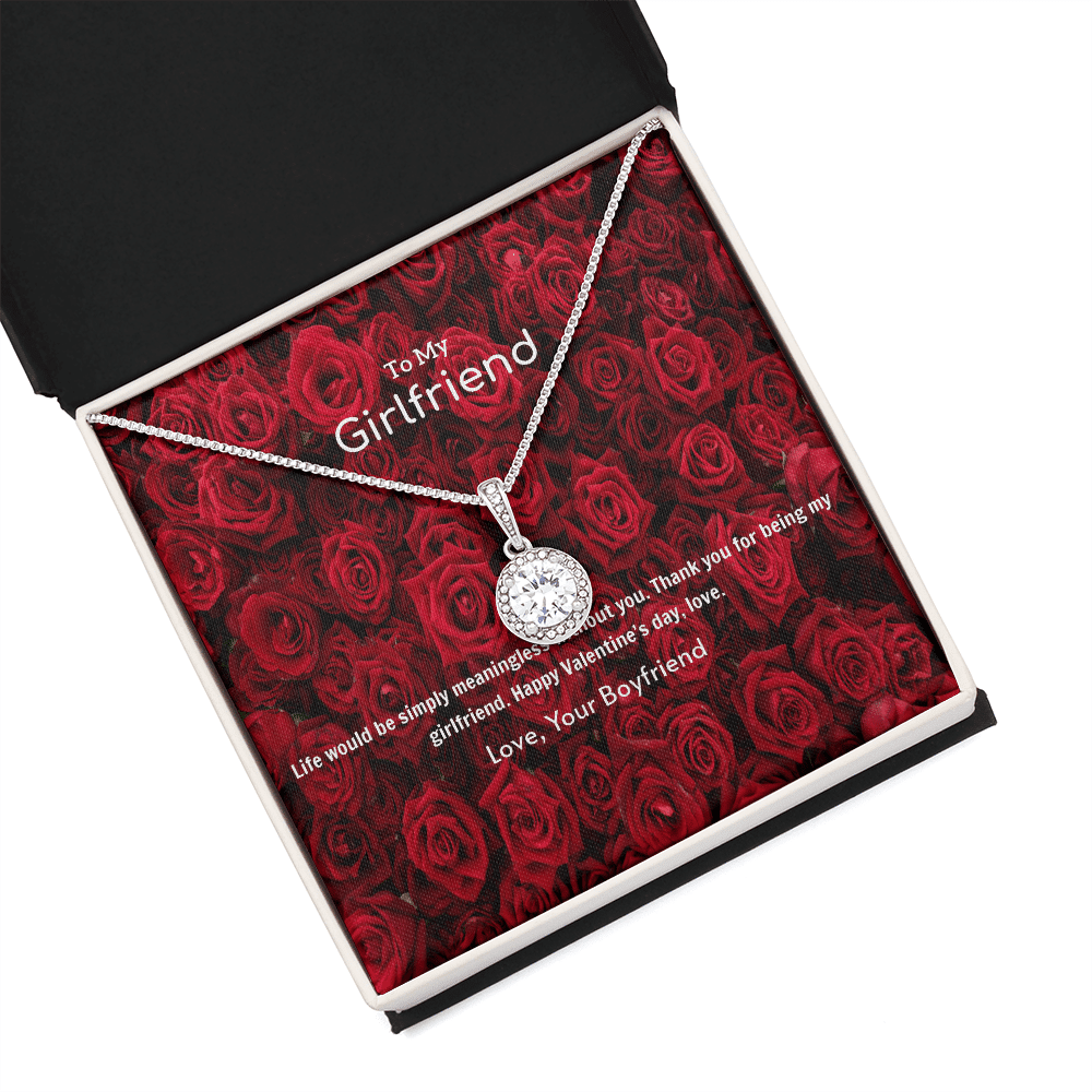 To My Girlfriend Valentines Gift Life is Meaningless Without You Eternal Union Necklace - Eternal Hope
