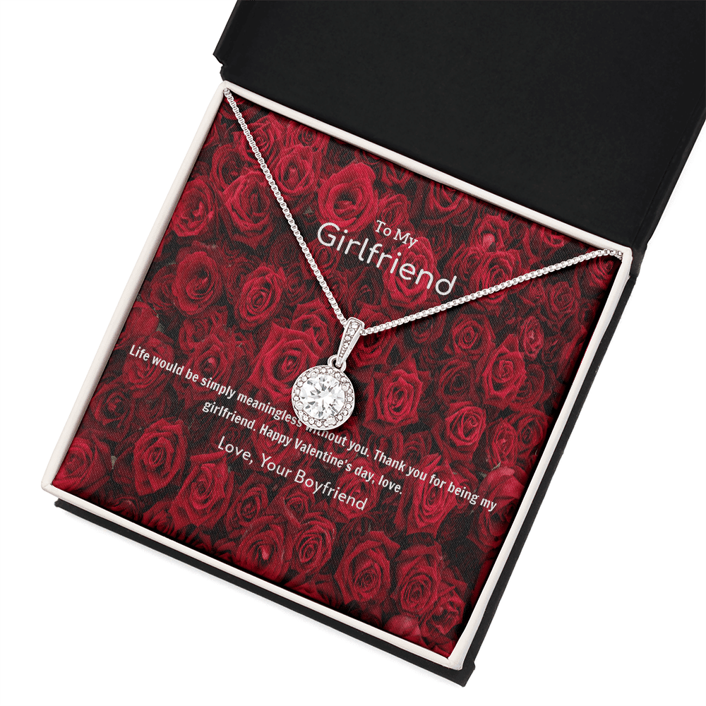 To My Girlfriend Valentines Gift Life is Meaningless Without You Eternal Union Necklace - Eternal Hope