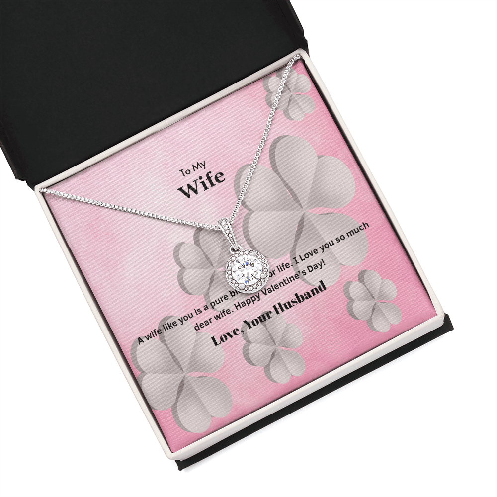 Wife Valentines Gift A Wife is a Pure Blessing Eternal Union Necklace - Eternal Hope