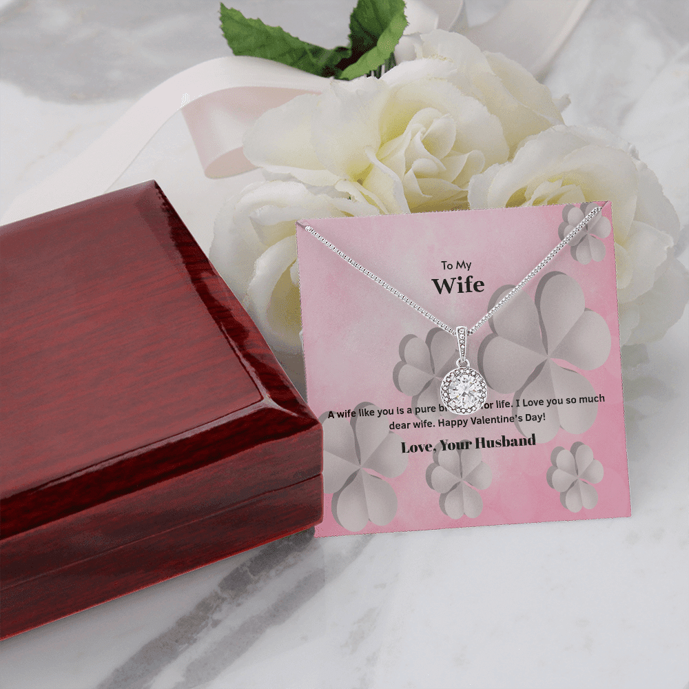 Wife Valentines Gift A Wife is a Pure Blessing Eternal Union Necklace - Eternal Hope