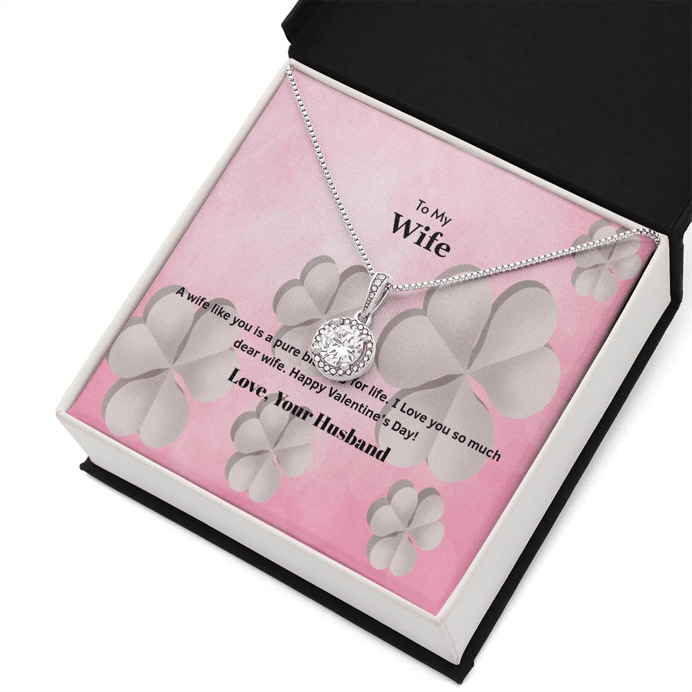 Wife Valentines Gift A Wife is a Pure Blessing Eternal Union Necklace - Eternal Hope