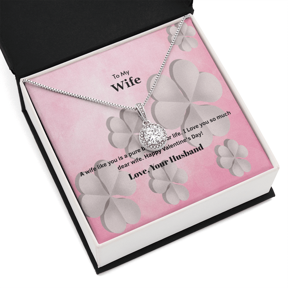 Wife Valentines Gift A Wife is a Pure Blessing Eternal Union Necklace - Eternal Hope