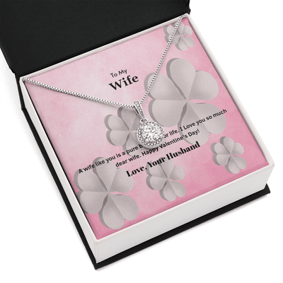 Wife Valentines Gift A Wife is a Pure Blessing Eternal Union Necklace - Eternal Hope