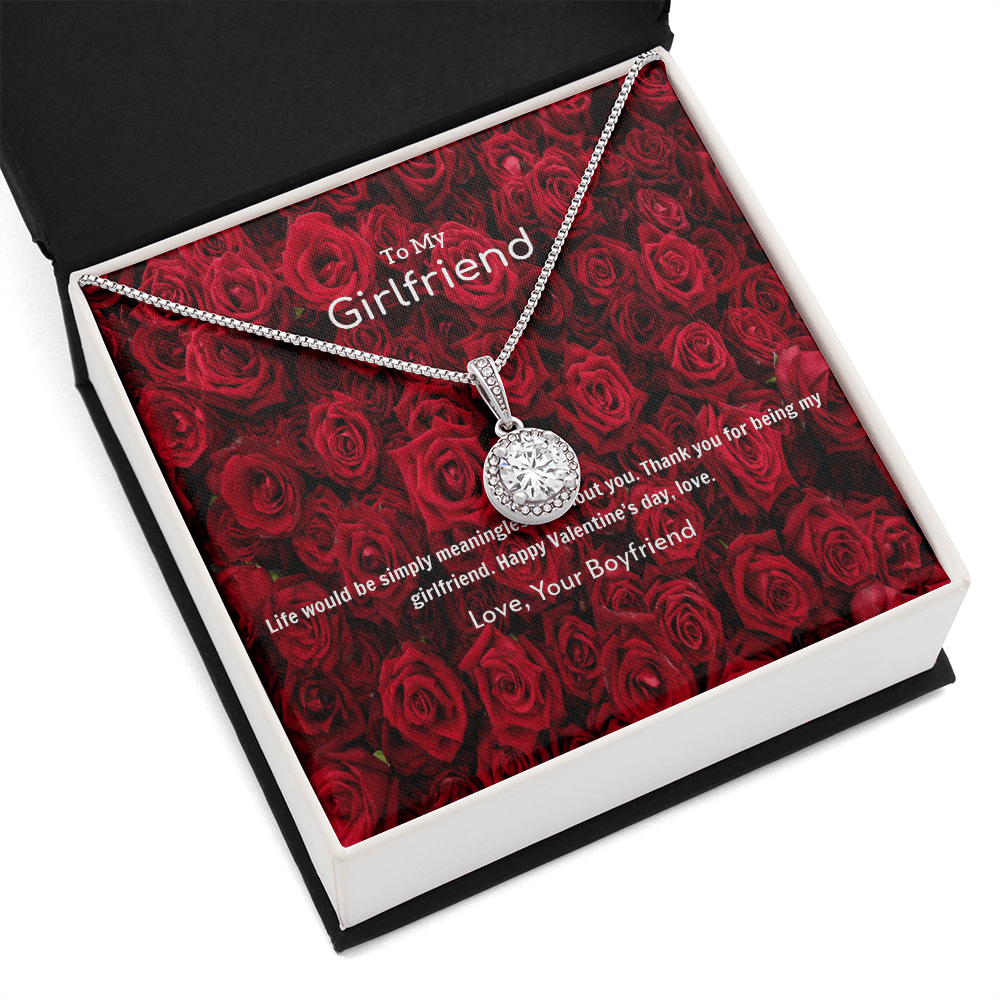 To My Girlfriend Valentines Gift Life is Meaningless Without You Eternal Union Necklace - Eternal Hope