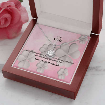 Wife Valentines Gift A Wife is a Pure Blessing Eternal Union Necklace - Eternal Hope