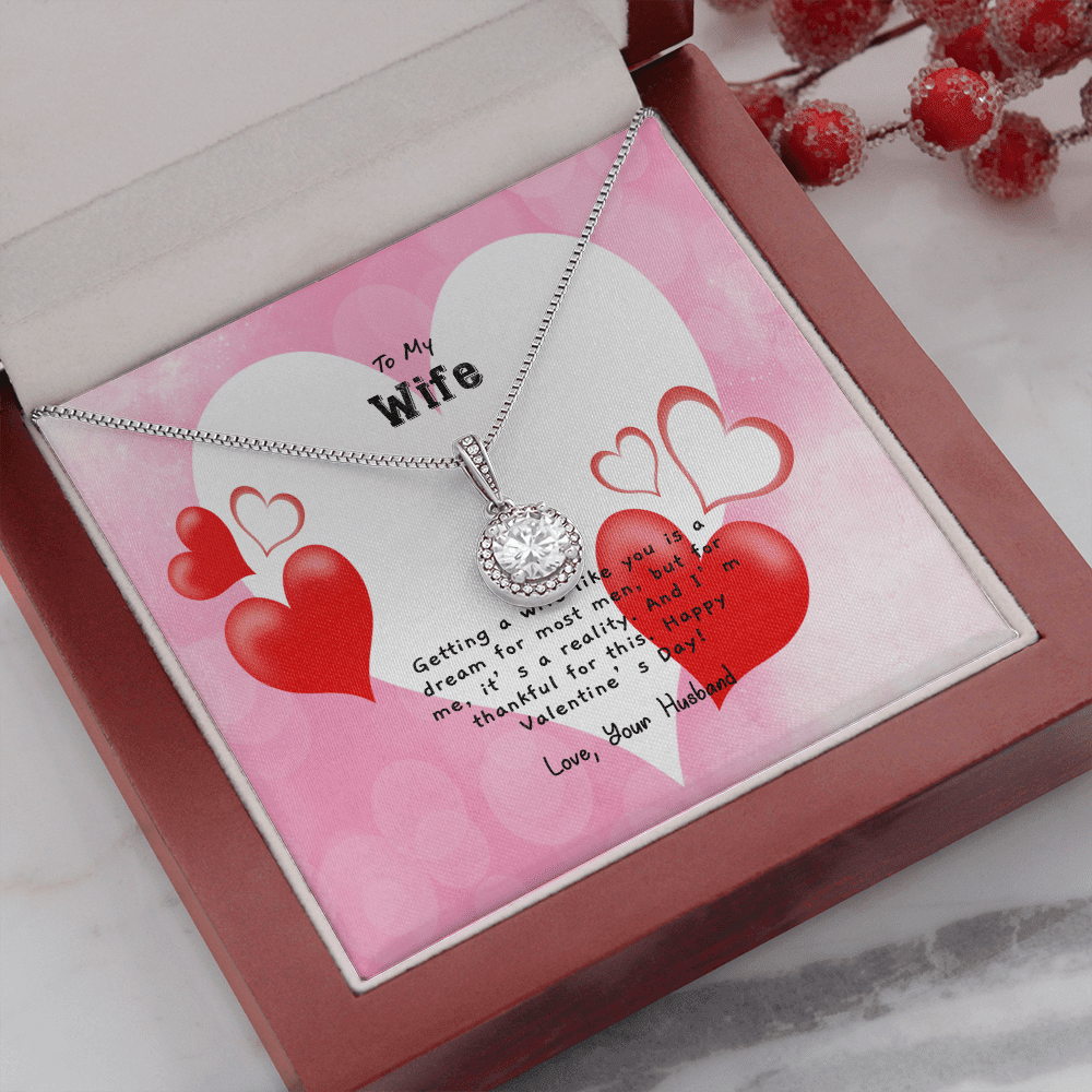 Wife Valentines Gift You're a Dream Wife Eternal Union Necklace - Eternal Hope