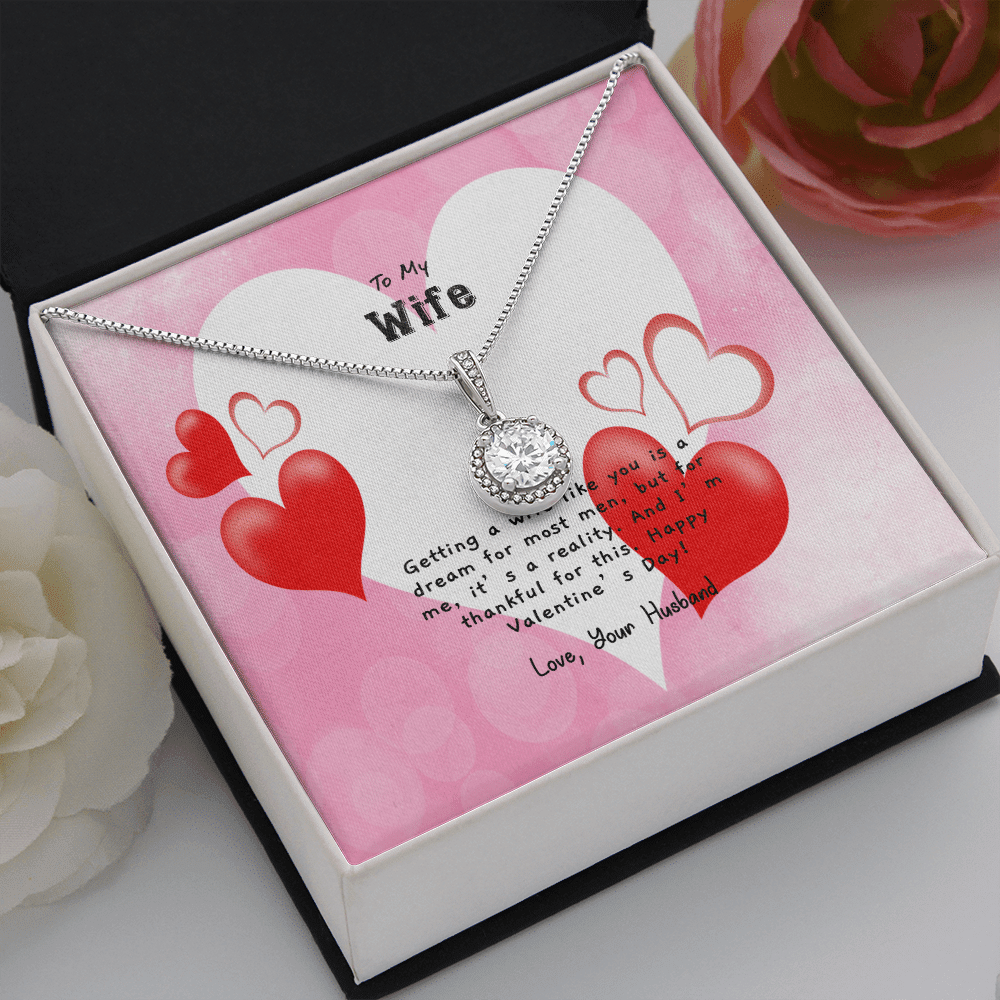 Wife Valentines Gift You're a Dream Wife Eternal Union Necklace - Eternal Hope