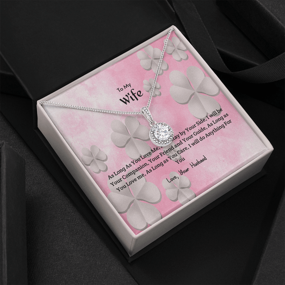 Wife Valentines Gift As Long as You Care Eternal Union Necklace - Eternal Hope
