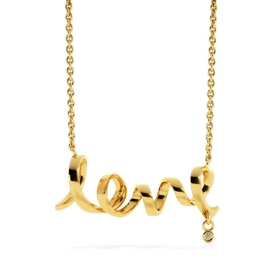 To My Wife Girlfriend Choose You Love Necklace Message Card Stainless Steel or 18k Gold - Love Script Necklace