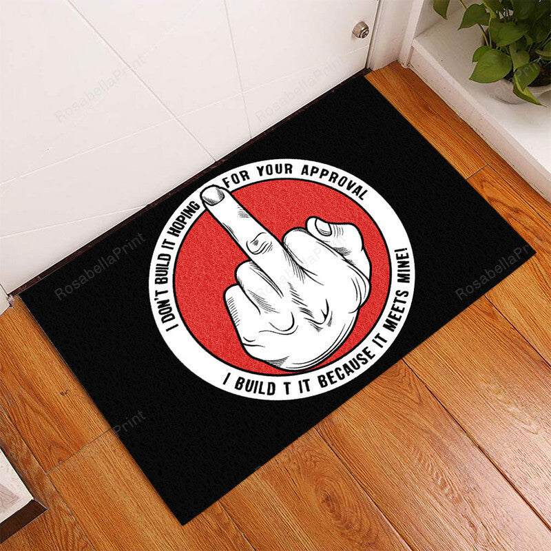 Hot Rod Street Rod Rockabilly Old School Door Mat 08643 Indoor Outdoor Floor Mat Door Mats