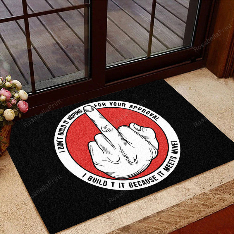 Hot Rod Street Rod Rockabilly Old School Door Mat 08643 Indoor Outdoor Floor Mat Door Mats