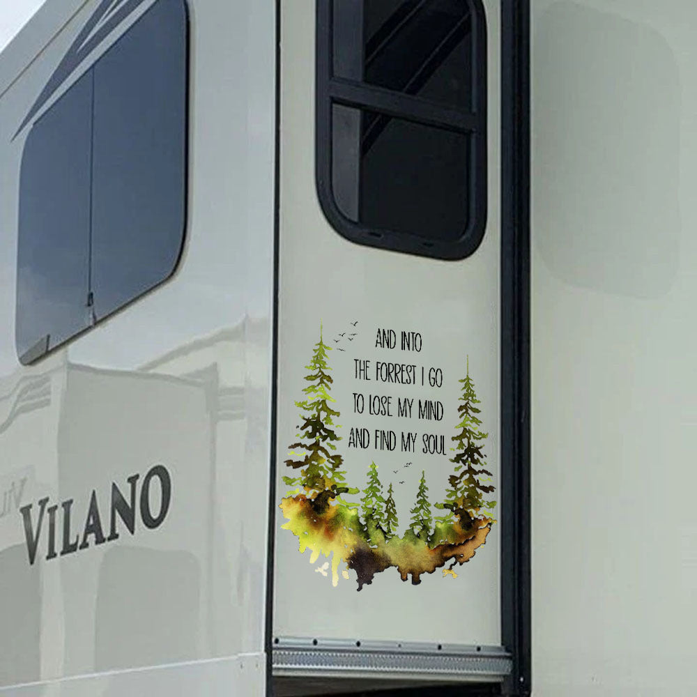Camping Crack Sticker, Funny Car Decal For Window & Bumper
